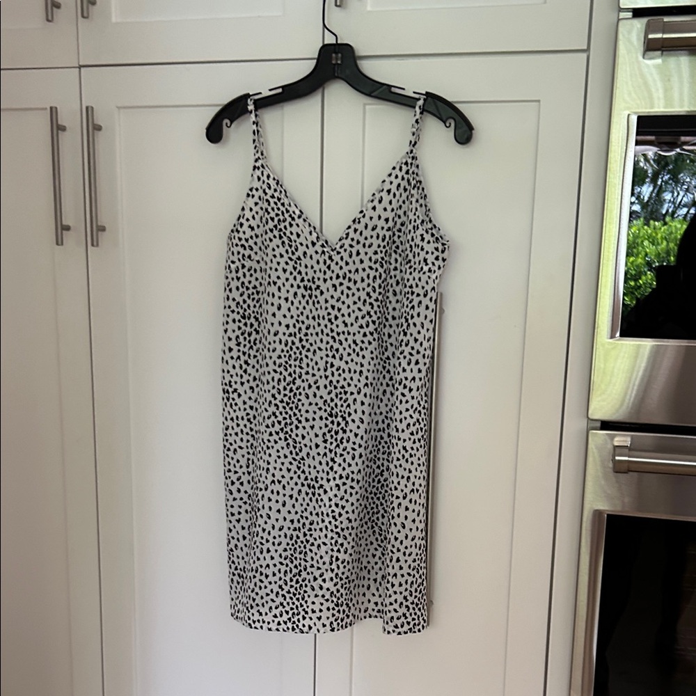 Black and White Spotted Dress